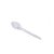 Colher Sobremesa Branca/Cristal - Caixa com 1.000 unidades - Imagem 1