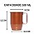 Caneca 500ml para personalizar de alumínio em cor cobre Chopp e Cerveja Pint - Imagem 2