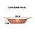 Jogo de Panelinha Gourmet com Alças Cor Cobre -  No 08 10 12 14 16 18 20 22 24 26 28 30 - 12 Peças - Imagem 9