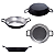 Jogo de Panelinha Gourmet com Alças Cor Preto -  No 08 10 12 14 16 18 20 22 24 26 28 30 - 12 Peças - Imagem 2