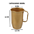 Caneca 500ml para personalizar de Alumínio em Dourado Chopp e Cerveja Pint - Imagem 2