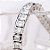 Pulseira Riviera zircônia quadrad banho ródio ouro branco 18 cm PS0122 - Imagem 2