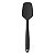 Espátula de Silicone Grande 28cm Preta Reforçada Funda Reta - Imagem 1