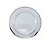 Prato Sobremesa De Luxo Borda Prata 19cm - Kit 102 unidades - Imagem 1