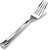 Kit 104 Garfos 18,5cm Grandes de Luxo em Plástico Prata - Imagem 1