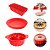 Kit 3 peças de Silicone Assadeira Pão Bolo Torta p/ Airfryer - Imagem 2