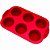Forma Cupcake Em Silicone 6 Cavidades Petit Gateau Empada - Imagem 1