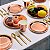 Kit 200 Pratos Sobremesa 18cm Descartáveis de Luxo em Papel Para Festa - Rose Gold - Imagem 4