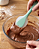 Kit 3 Espátulas Silicone Cozinha Coração 28cm Reforçada - Imagem 3