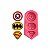 Kit 4 Molde Silicone Confeitaria Super Herois Antiaderente - Imagem 6