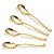 40 Colheres Descartáveis de 10cm Luxo para Ovos de Colher - Gold - Imagem 1