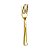 10 Garfos 18,5cm Descartáveis de Luxo em Plástico Gold - Imagem 1