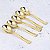 Kit 20 Mini Colheres 10cm Descartáveis de Luxo em Plástico Gold - Imagem 4