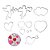 Kit 11 Cortadores de Inox Coração Amor Cupido Decoração Confeitaria - Imagem 1