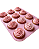 Forma para Cupcake Em Silicone 12 Cavidades Doces Petit Gâteau, Empada, Bolinho - UDlândia - Imagem 1