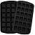Forma Silicone Mini Brownie 24 Cavidades 4x4cm Antiaderente - Imagem 5