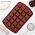 Forma Silicone Mini Brownie 24 Cavidades 4x4cm Antiaderente - Imagem 3