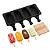 Forma de Silicone Magnum Mini Preta Picolé  4 Cavidades - Imagem 4