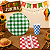 Kit 20 Convidados Pratos Copos Guardanapos Talheres Plástico - Imagem 1