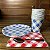 Kit Festa Junina Quadriculado Azul com Guardanapo Vermelho e Colher – 20 Pessoas - Imagem 2