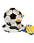 KIT 20 Pratos Copos De Bola De Futebol Papel Garfo Faca Refeição Plástico Festa Decoração - Imagem 3