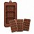 Forma de Silicone Barra de Chocolate Tablete 3 Cavidades Molde Confeitaria - Imagem 1