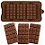 Forma de Silicone Barra de Chocolate Tablete 3 Cavidades Molde Confeitaria - Imagem 4