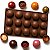 Forma de Silicone para Bombons e Trufas 15 Cavidades Esféricas - Antiaderente - Imagem 1