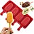Forma Picolé Silicone  Mini Magnum 4 cavidade 50 Palitos - Imagem 6