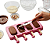 Forma em Silicone para Mini Picolé Magnum 4 cavidades Antiaderente - Imagem 6
