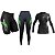 Kit Feminino Bermuda Calça E Camisa De Ciclismo Com Forro D90 - Imagem 2