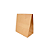 Kit Saco para Delivery de Papel Kraft Liso M 29x24x12cm - C/ 50un - Imagem 1