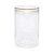 Frasco Pet Transparente Tampa Cristal Tubo 6,5x10cm 250ml -1un - Imagem 1