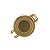 Pote Hermético de Vidro com Tampa em Metal Dourado - 100ml - Imagem 3