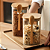 Adorno Pote De Vidro Quadrado Tampa Bambu 12cm - 1un - 550ml - Imagem 19