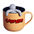 Caneca com Infusor Garfield  Que tal tomar um Chá 350ml - Imagem 3