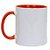 Caneca Cerâmica 325ml com Alça e Interior Laranja Live - Imagem 1