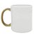 Caneca Cerâmica 325ml Alça Dourada Live - Imagem 1
