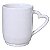 Caneca Cerâmica com Alça Coração Interior Branca 325ml Metalnox - Imagem 1