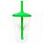 Copo Twister 500ml Transparente com Tampa e Canudo Verde - Imagem 1