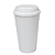Copo Buck 500ml Branco com Tampa Branca - Imagem 1