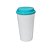 Copo Buck 500ml Branco com Tampa Verde Tiffany - Imagem 1