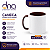 Caneca Cerâmica 325ml com Alça e Interior Marrom - Para Sublimação - Imagem 1