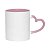Caneca Cerâmica com Alça Coração Interior Rosa 325ml Metalnox - Imagem 1