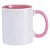 Caneca Cerâmica 325ml com Alça e Interior Colorido Rosa Metalnox - Imagem 1