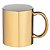 Caneca Cerâmica 325ml Metalizada Dourada JKB - Imagem 1