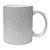 Caneca Cerâmica 325ml Glitter Prata Live - Imagem 1