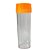 Garrafa Water Transparente 450ml com Tampa Laranja Acqua Bio - Imagem 1