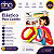 Kit com 06 Elásticos Colorido para cabelo - Imagem 1