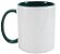 Caneca Cerâmica 325ml com Alça e Interior Verde Escuro Live - Imagem 1